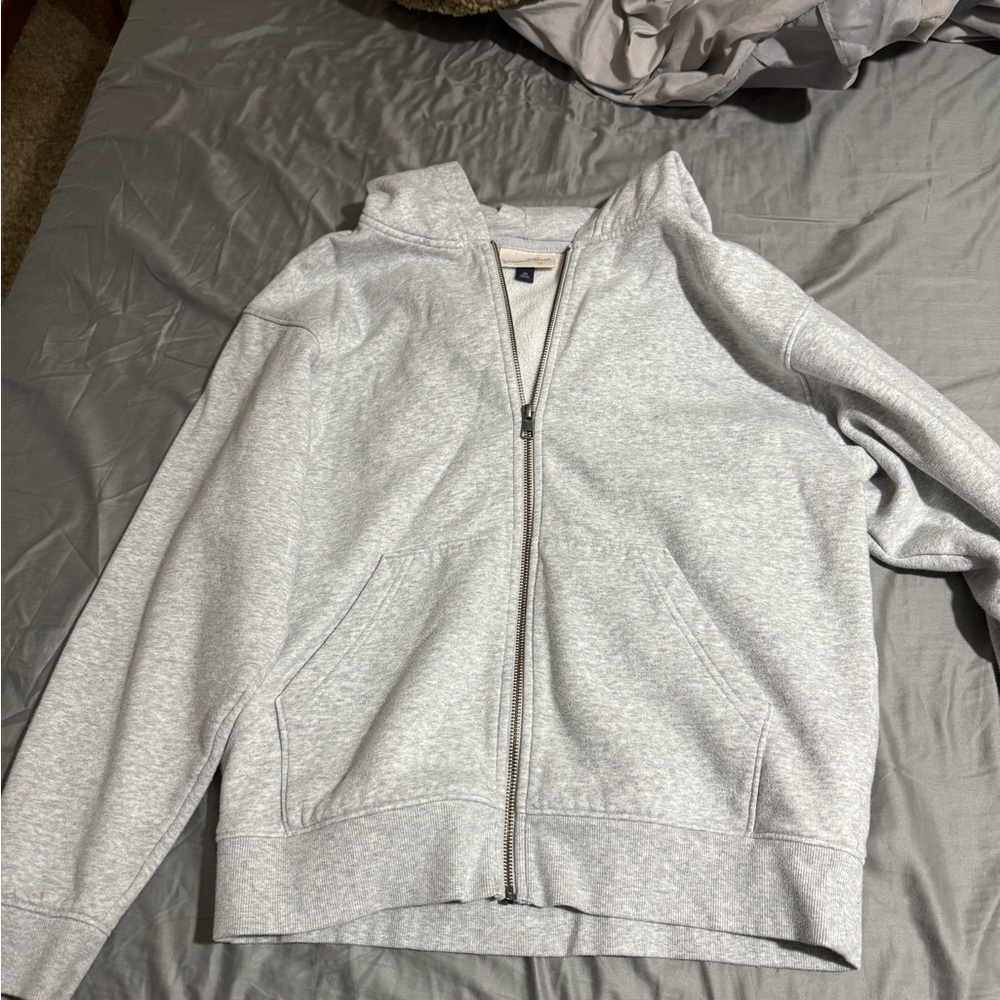 Universal Thread Light Gray Zip-Up Jacket